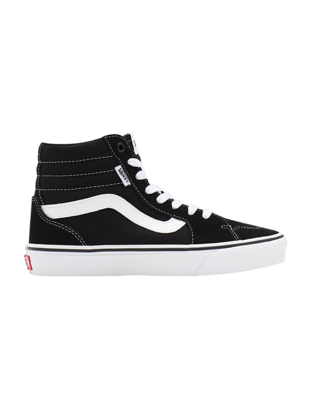Vans Filmore High-Top Sneakers in Black/White